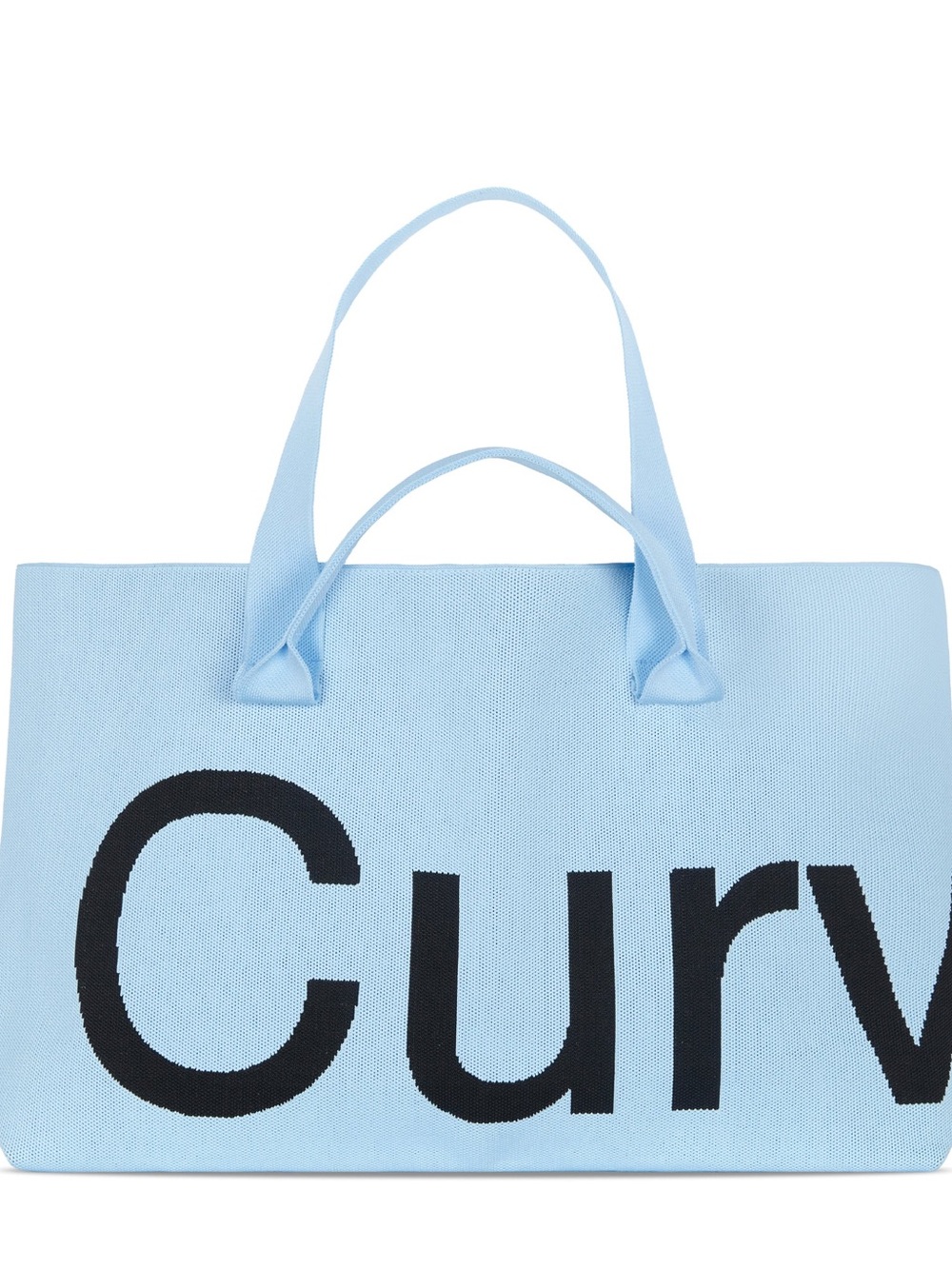 Curv Blue Logo Tote Bag